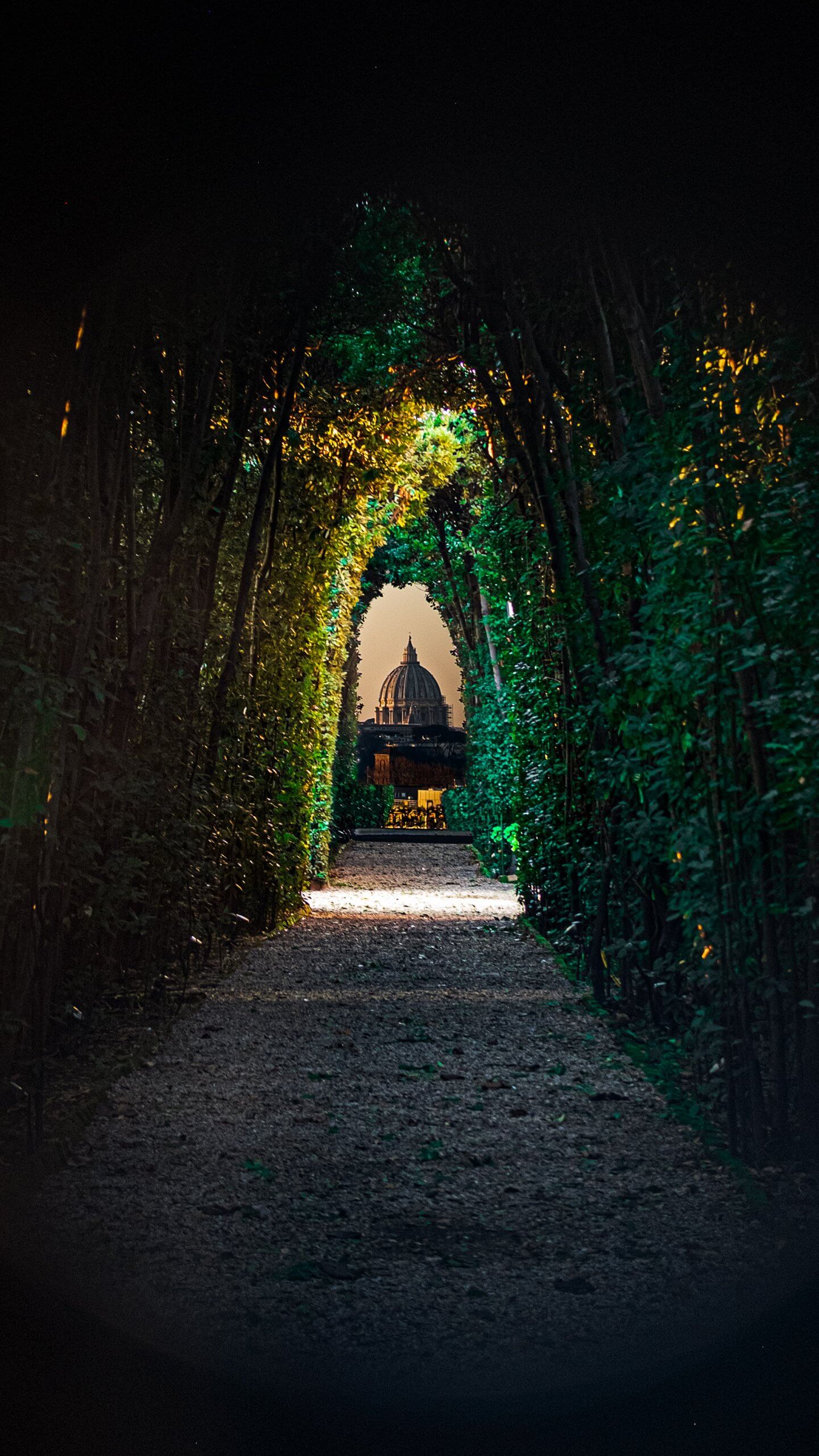 St. Peter's Basilica through the Famous keyhole in Rome, the Aventine Keyhole. Magical!