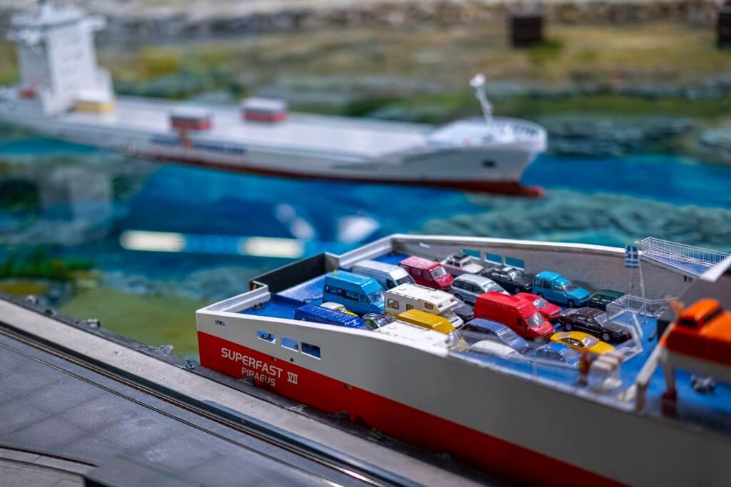 SUPERFAST ferries from Greece in Hamburg's Miniature Land