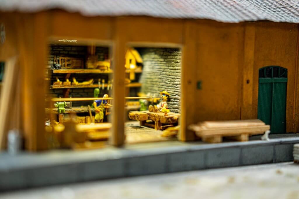 Whimsical Pinocchio exhibit in Miniatur Wunderland, a family favorite in Hamburg