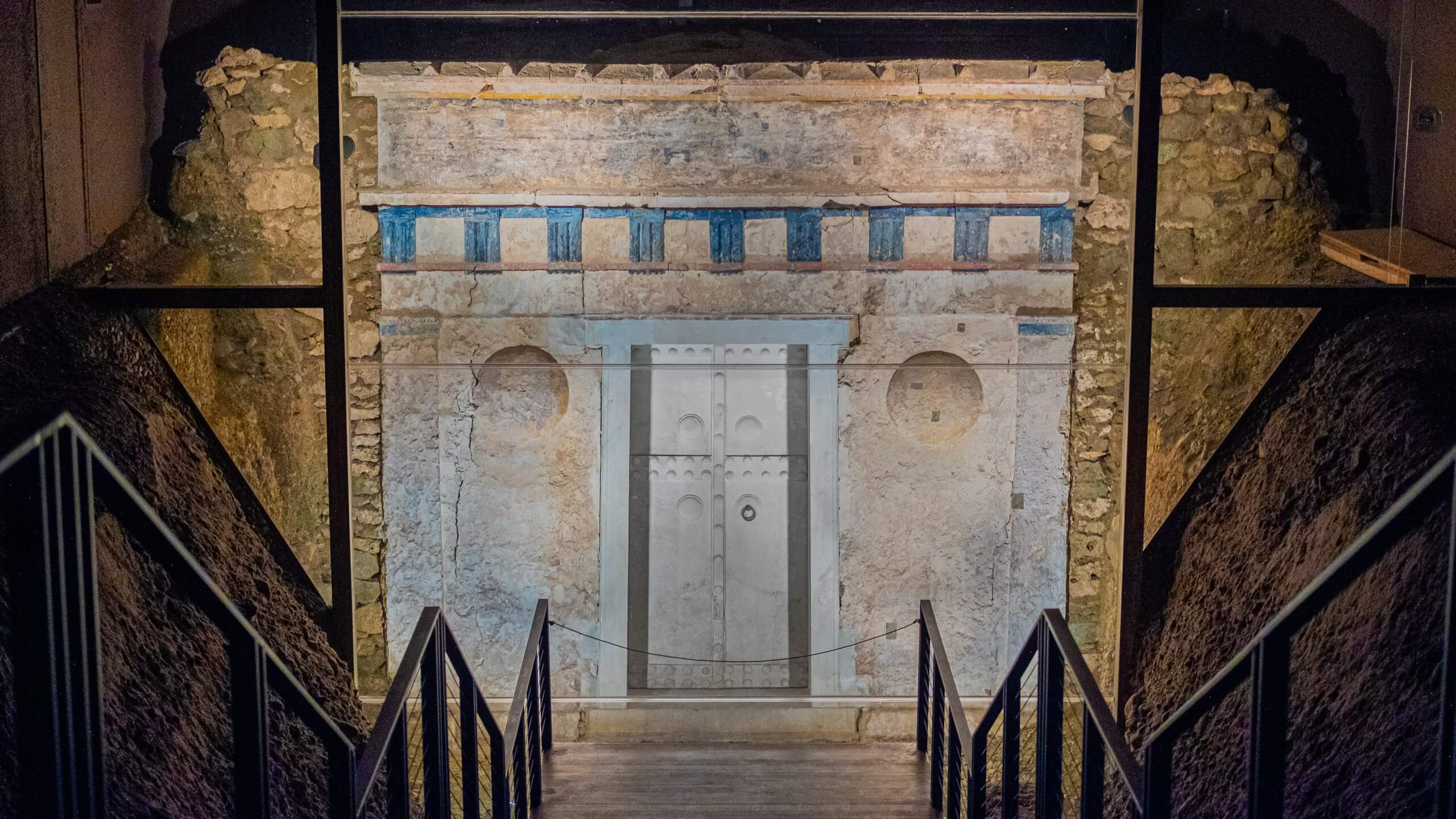The entrance of King Philipp's tomb in Vergina