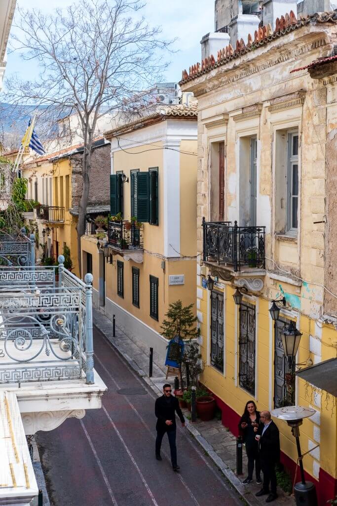 Plaka street in Athens
